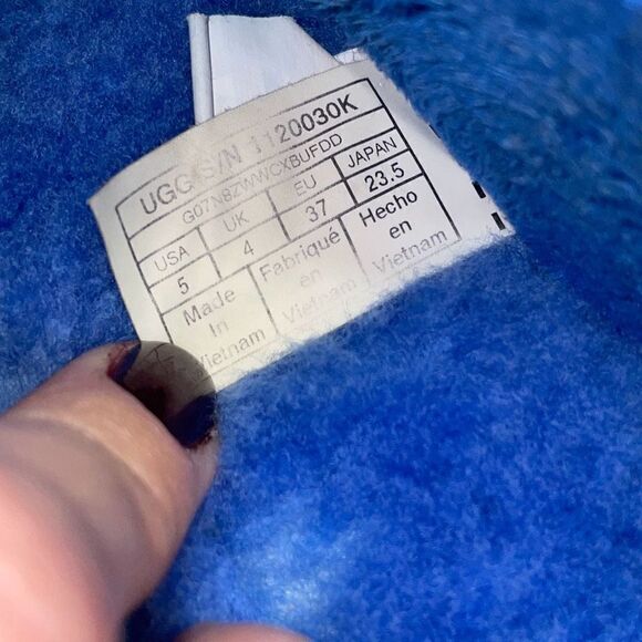 UGG Fluff Yeah Gradient Slide Mystic Blue US 5 - Picture 8 of 8